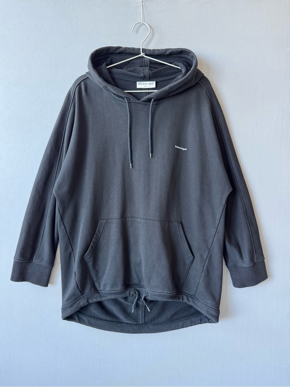 Balenciaga Copyright Logo Drawstring Hem Oversized Hoodie - Demna - Size Small